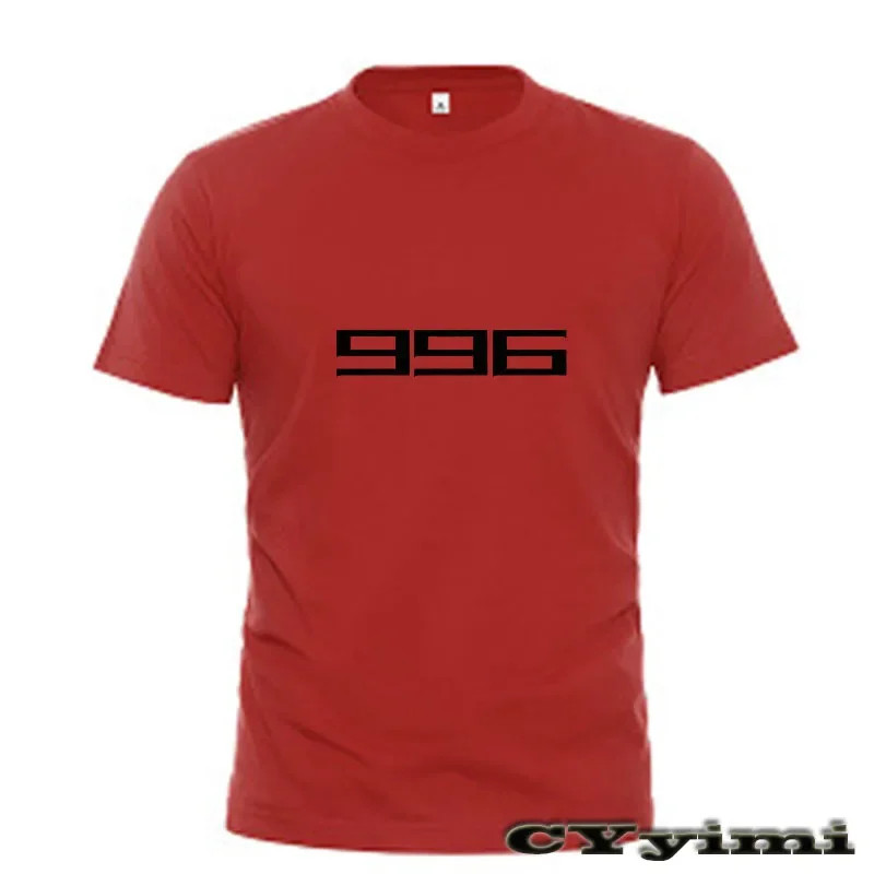 For Ducati  996B 996 S 996R T Shirt Men New LOGO T-shirt 100% Cotton Summer Short Sleeve Round Neck