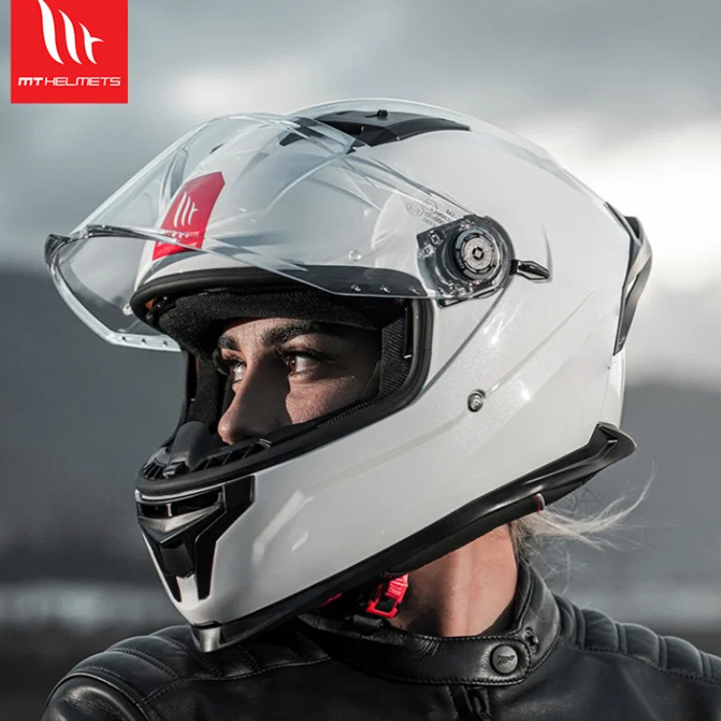 2024 Spain MT Braker SV ECE  DOT Certified Double Lens Full Face Motorcycle Capacete Men Track Raci