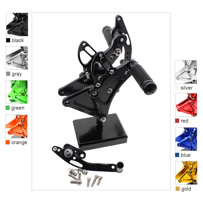For BUELL XB9S XB12S XB9R XB12R  Aluminum Motorcycle Rearset Footpeg Pedal Foot Peg Adjustable Foot