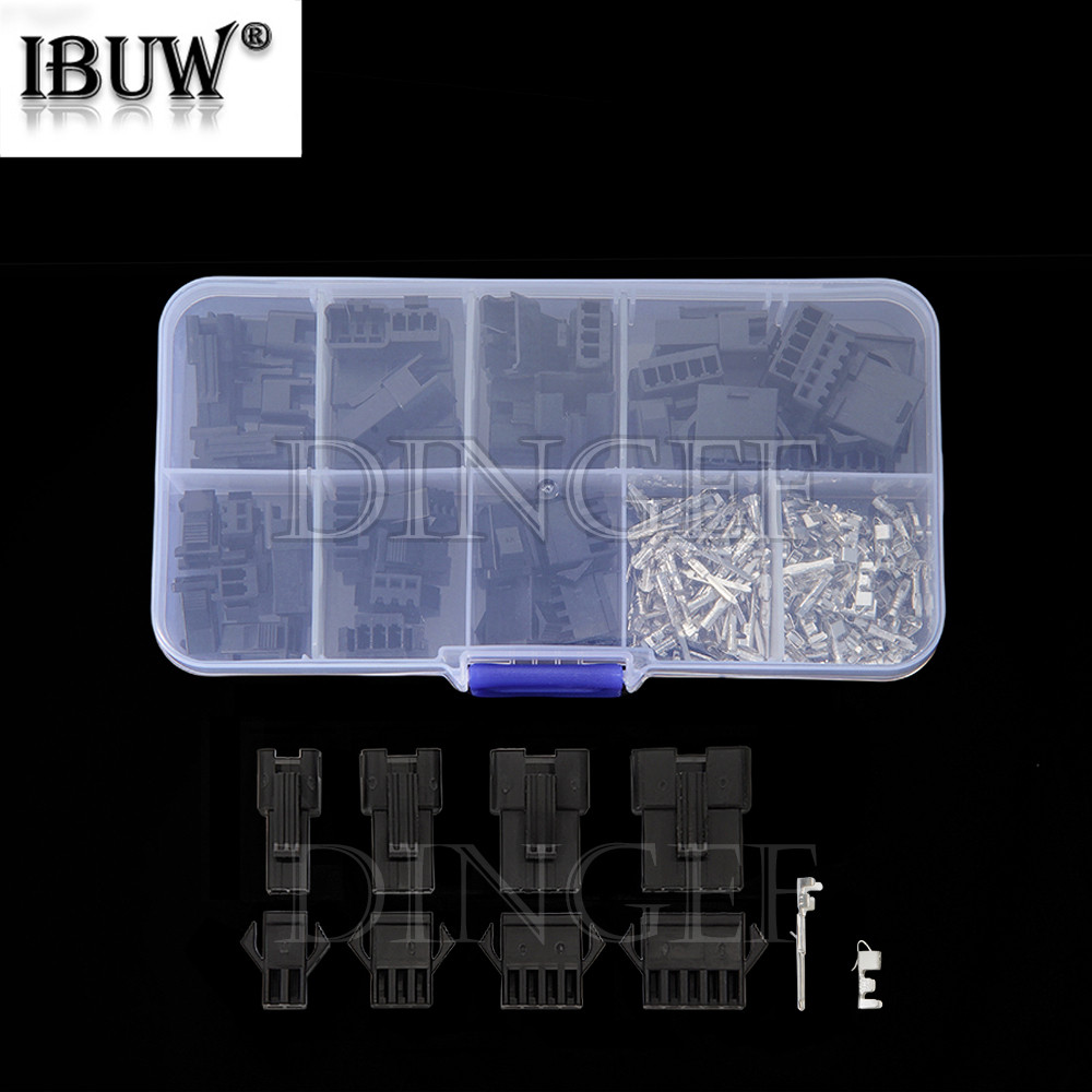 SM Series 2.54 มม. 2P 3P 4P 5P ชุดขั้วต่ออินไลน์ชายและหญิงแต่ละ 5 คู่ SM2.5 มม.