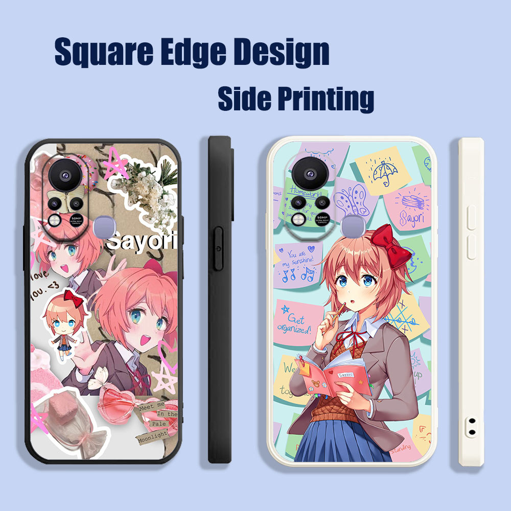 ปลอกสําหรับ Huawei Nova 3i 7i 8i 5T Y9S doki doki วรรณกรรม club sayori BOW13 เคสโทรศัพท์ขอบสี่เหลี่ย
