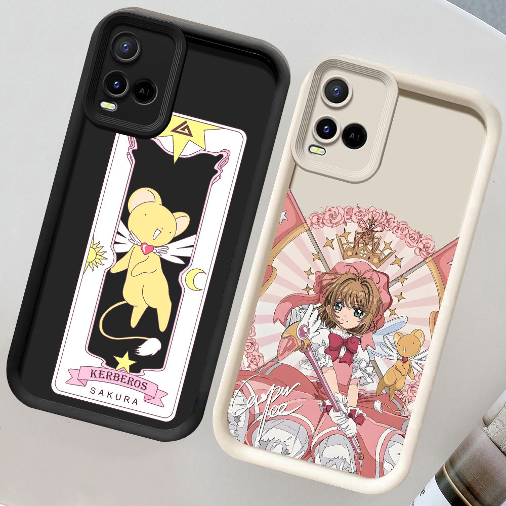 CH42 อะนิเมะ sakura Soft Casing สําหรับ VIVO Y21s Y21 V20 Y21t Y21e Y33s Pro เคสป้องกัน