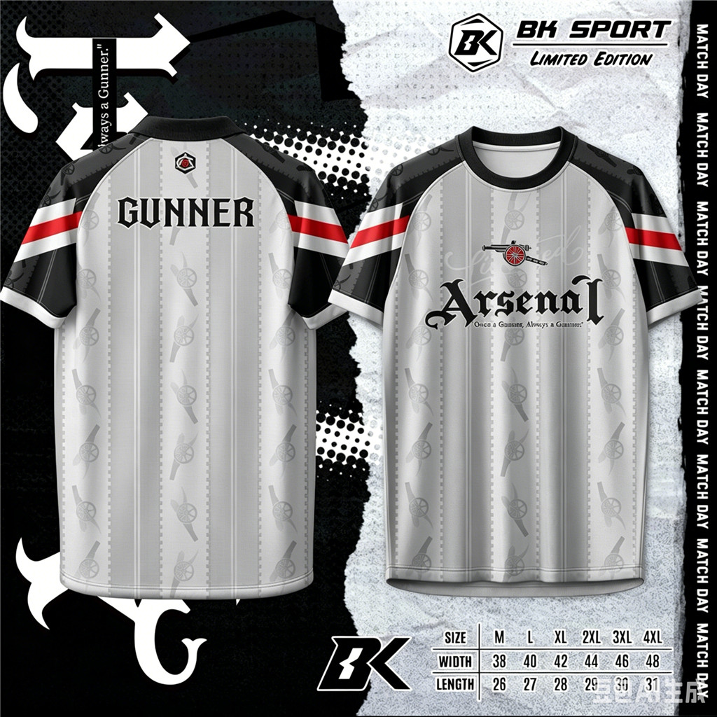 เสื้อบอล Always a Gunner Arsenal เสื้อฟุตบอลผู้ชายผู้หญิง ทรงสวยใส่สบาย ทุกวัน แฟนบอลกุนเนอร์ คอลเลค