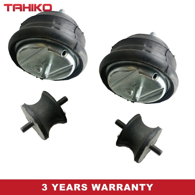 4PCS ENGINE+TRANS MOUNTS Fit for BMW E39 525i 528i 530i 22116754608+22316771221