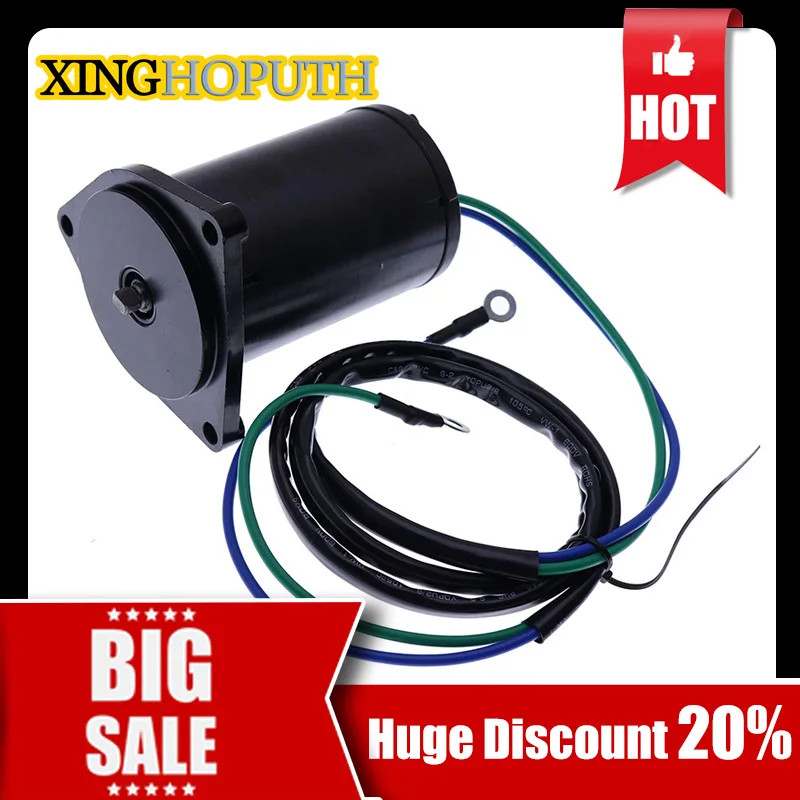 6H1-43880 Tilt Trim Motor for Yamaha Motor 50HP 55HP 60HP 70HP 90HP 40EJR, 40ELR, 40ESR, 40MJH 2 Wi