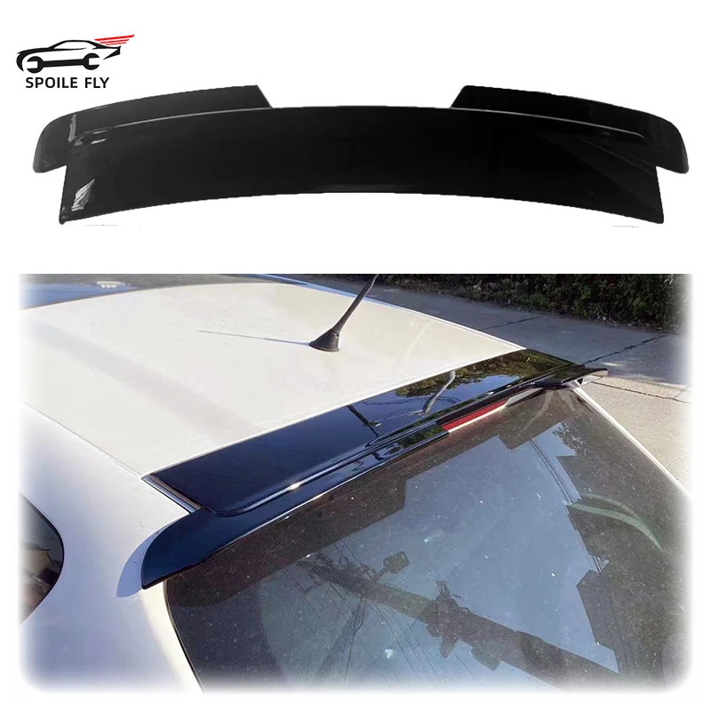 2008 To 2017 For SEAT Ibiza 6J Mk4 5 Door  Car Rear Roof Wing Spoiler Lip ABS Glossy Black Or Carbo