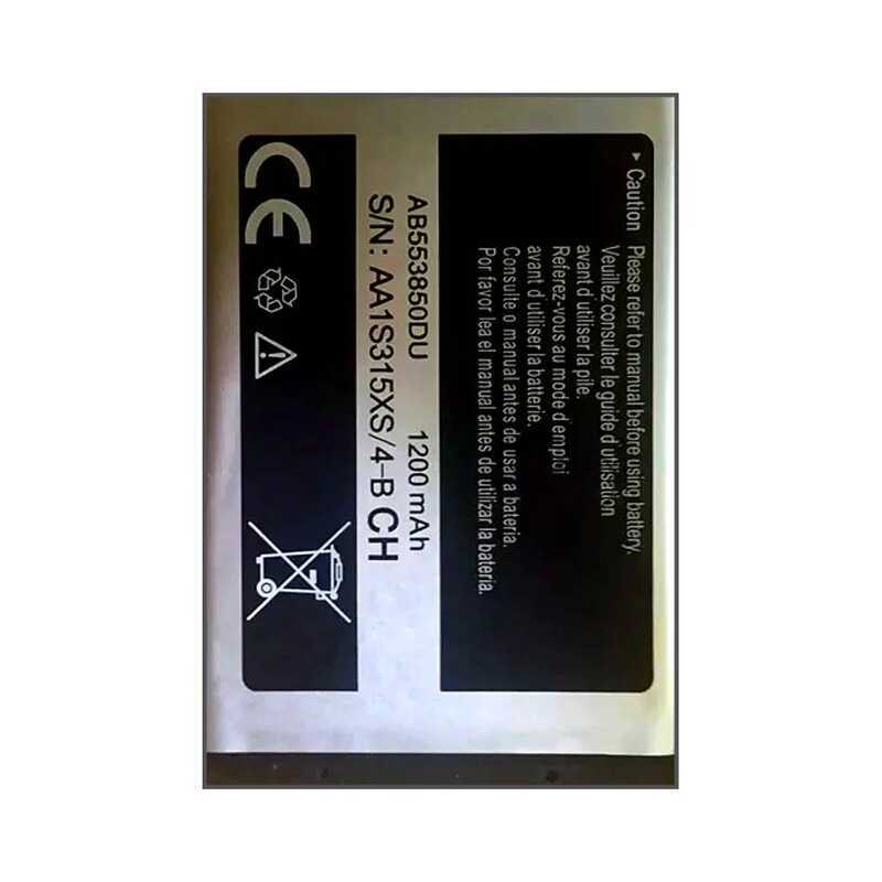 Mobile Phone Battery AB553850DU 1200mAh For Samsung Galaxy D888 B5712C W629 W599 D988 B5702C B5712C