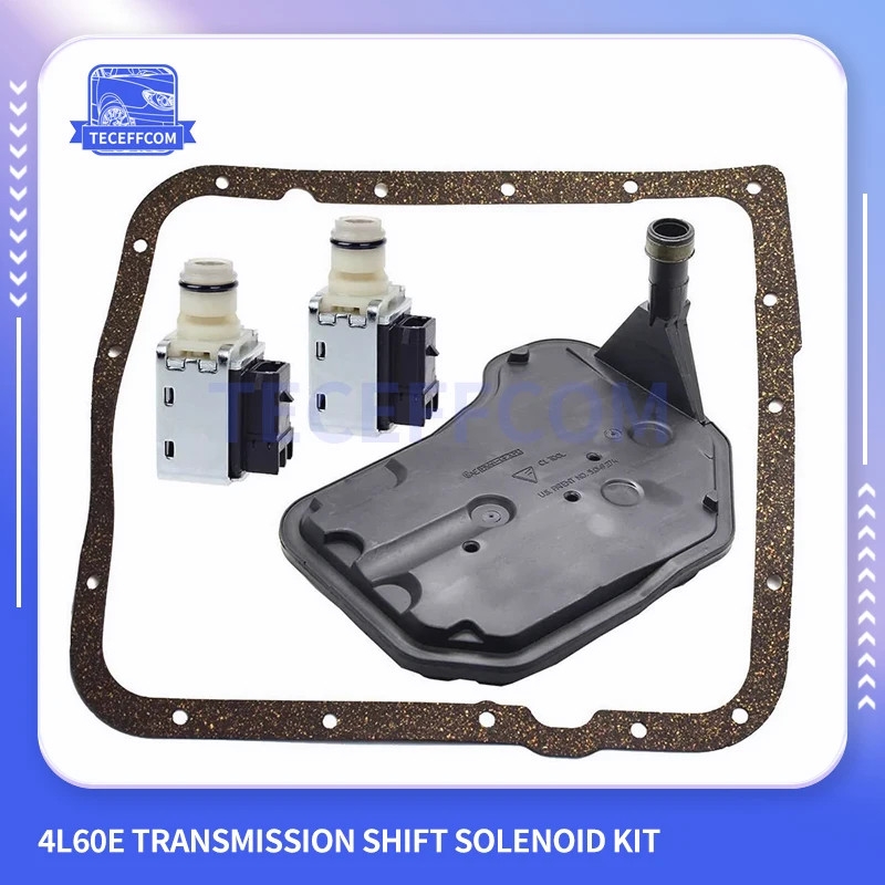 4L60E Transmission Shift Solenoid Service Kit Oil Filter Gasket A B Fit for GM Chevrolet Avalanche