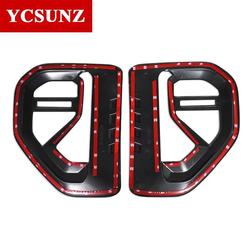 ABS Side Fender Guards Vent Cover Trim For Ford Ranger T9 2023 2024 2025 XLS XL Double Cabin Car Ac