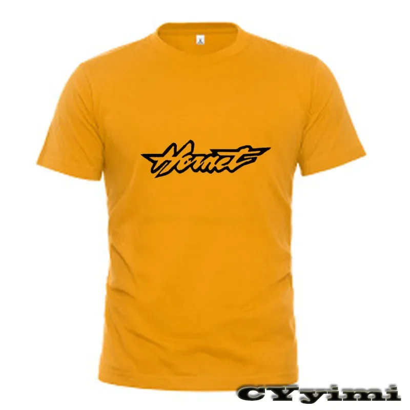 For  CB599 600 F/SA CB650F F2,F3,F4,F4i HORNET T Shirt Men New LOGO T-shirt Cotton Summer Short Sle
