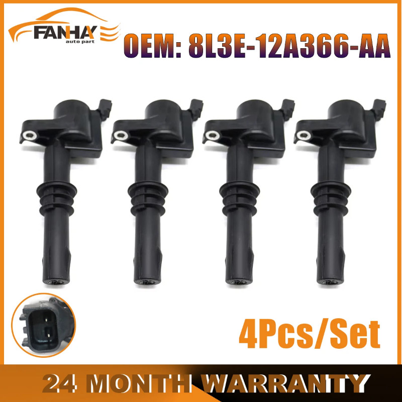 4Pcs/Set  Ignition Coils Car Parts 8L3E-12A366-AA for Lincoln Navigator for Mercury Repair For Ford