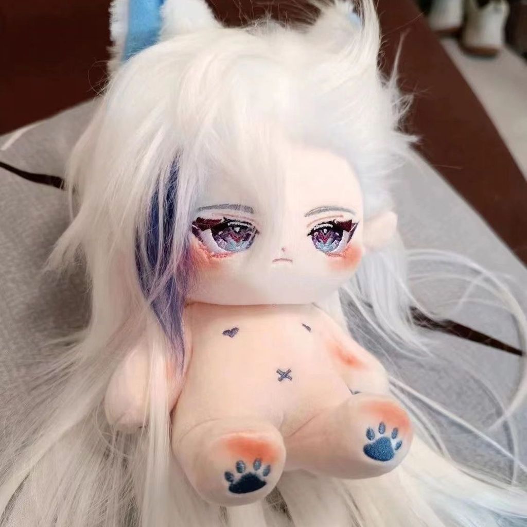 Genshin Impact Neuvillette 20 ซม. Zhongli Venti Nahida ตุ๊กตาหมี Dressing Up โบราณ Hanfu