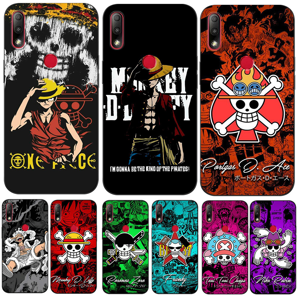 สําหรับ ASUS Zenfone max ZB634KL เคสโทรศัพท์ฝาหลังซิลิคอนสีดํา Tpu luffy โจรสลัดลิง