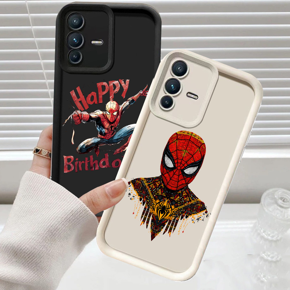 CH34 Spider-Man Soft Casing สําหรับ VIVO Y200 V50 Lite V23E Y75 V23 V60 5G เคสป้องกัน