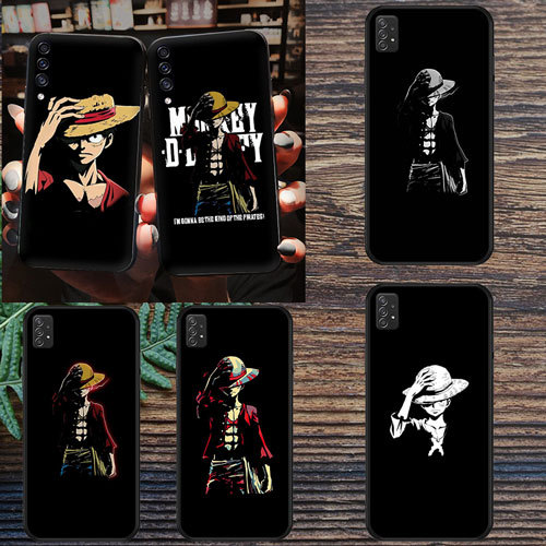 นุ่มสีดํา Huawei Y5P Y6P Y7A Y8P Y9A Y6 Y6 Prime Monkey D Luffy2 เคสโทรศัพท์
