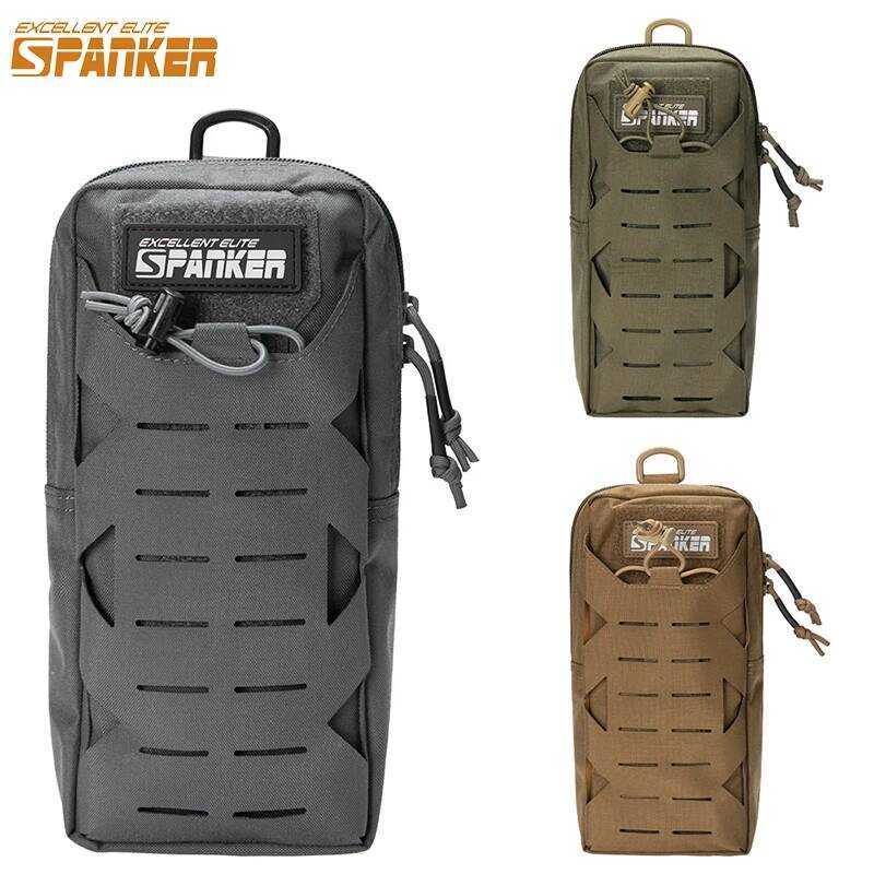 C Tactical EDC Accessories Pouch Waist Outdoor Camping Tool Pouch Fanny Phone Molle Hunting Waist B