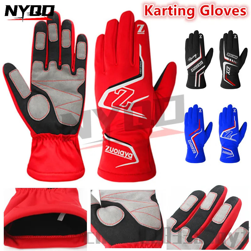 Motorcross Racing Gloves New F1 Auto Car Karting Gloves Breathable Silicone Non-Slip Men Go Kart Ra