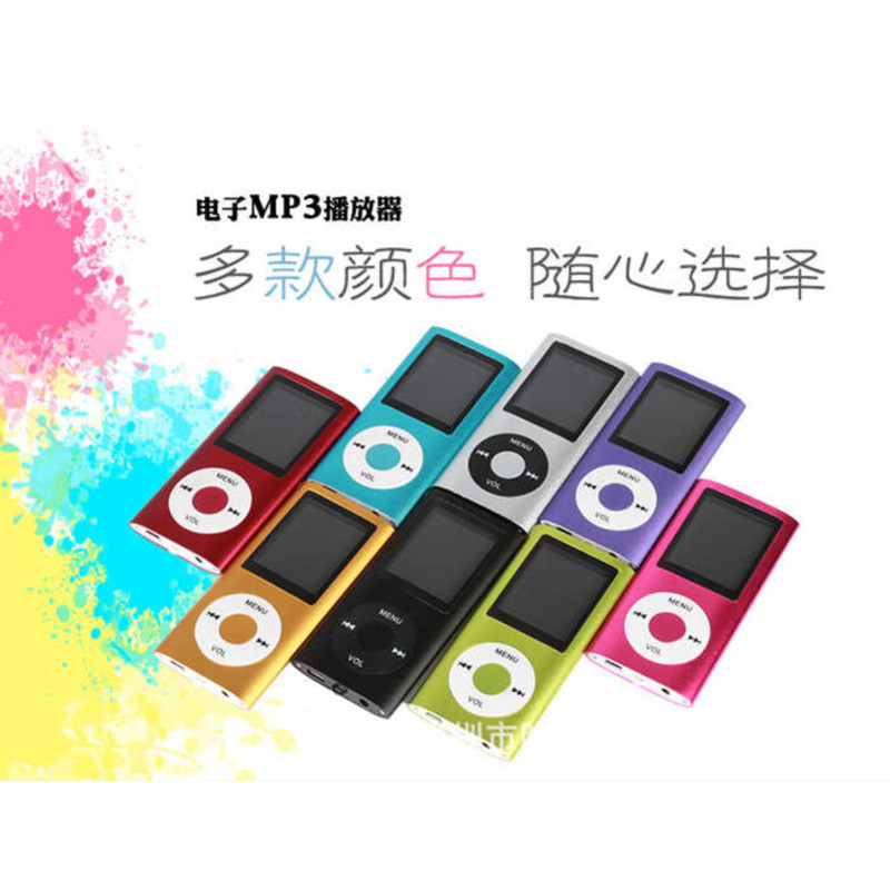 ผู้ผลิตแฟชั่นการ์ดรุ่นที่ 4 แบบพกพา MP4 Mini Walkman พร้อมการ์ดหน้าจอ MP4 ของขวัญบันทึก MP3