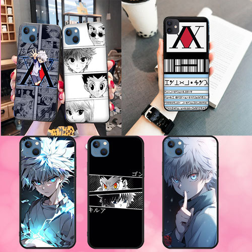 นุ่มสีดํา iPhone 11 Pro Max 13 Pro 13 Pro Max 14Plus 14Pro Max Hunter  Hunter2 เคสโทรศัพท์