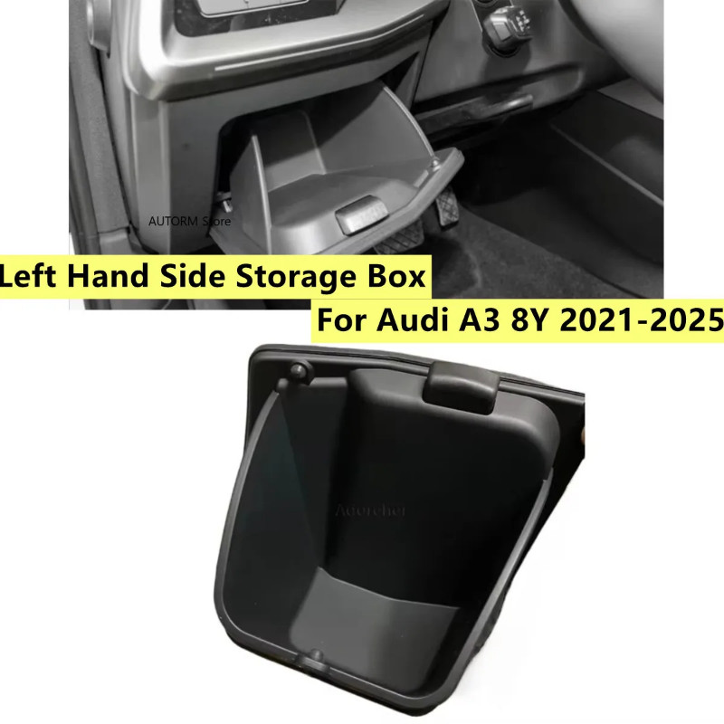 Left Driver Side Glove Box For Audi A3 S3 RS3 2022-2024 Interior Cash Storage Box Tray Replacement