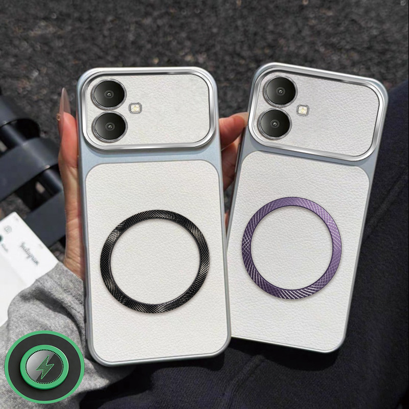 เคสสําหรับ infinix SMART 20 เคสโทรศัพท์ดีไซน์ใหม่ลายสับปะรดแม่เหล็กดูดชาร์จไร้สายปลอกหนังกันกระแทก TPDSC13