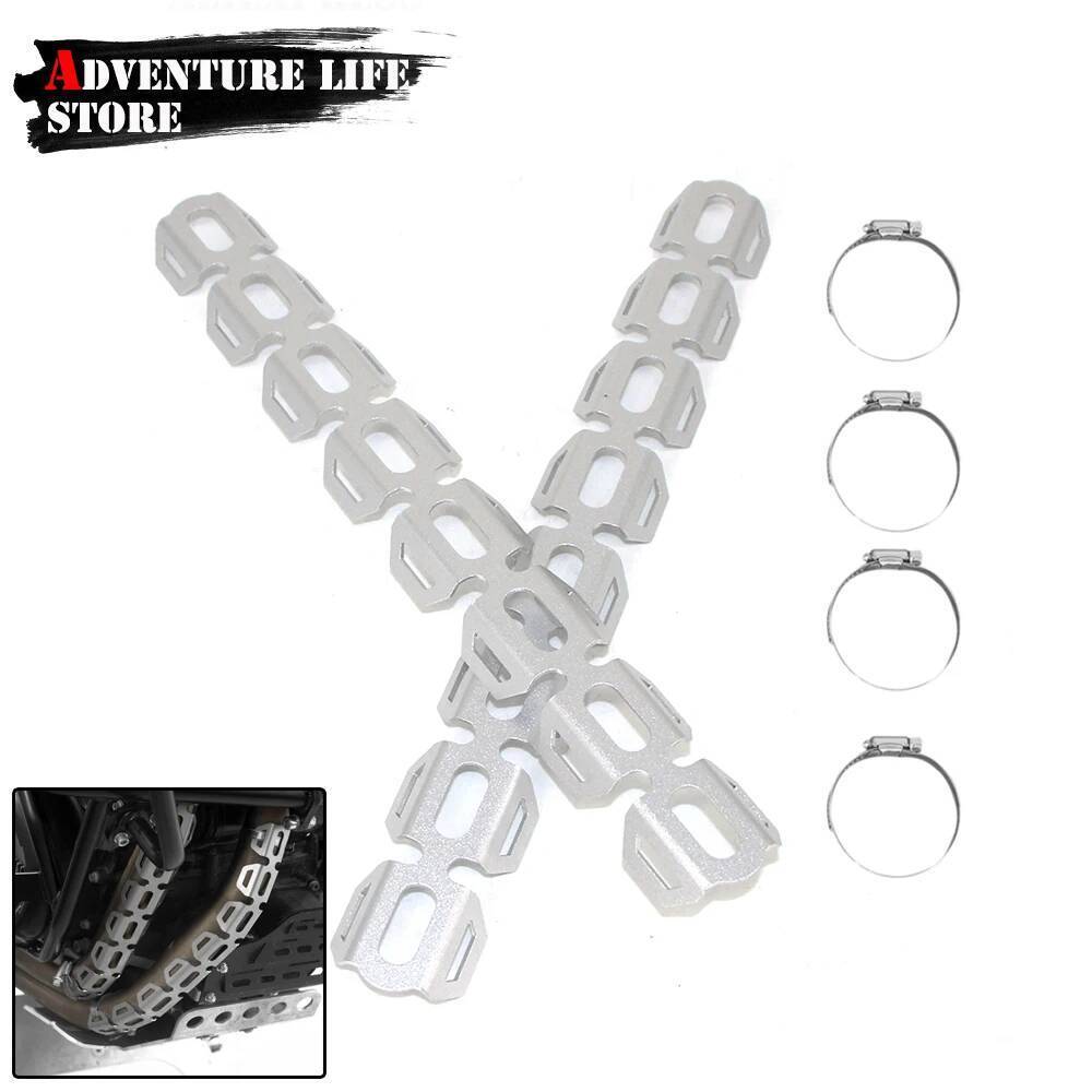 รถจักรยานยนต์ท่อไอเสียท่อไอเสียท่อความร้อน Shield Guards Heel Guard สําหรับ BMW R1200GS ADV F800GS F