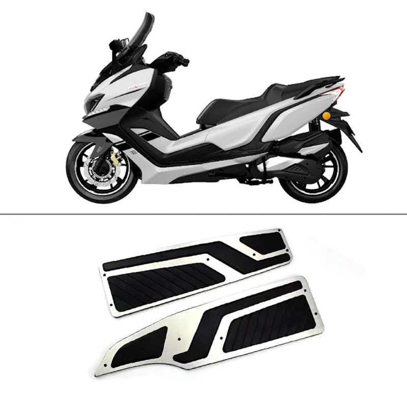 For Daelim XQ 125 / XQ1 125 / XQ2 250 Foot Plate Board Pedals Footrest FootBoard Cover Mat Pad Fit