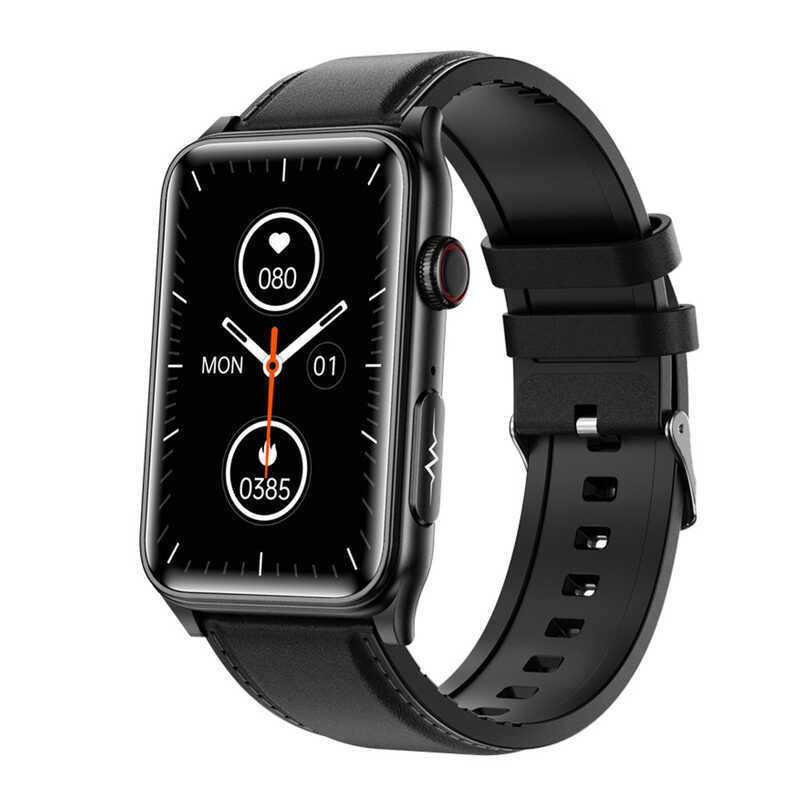 GE50 สมาร์ทวอทช์บลูทูธโทร ECG ECG อัตราการเต้นของหัวใจออกซิเจนในเลือดการตรวจสอบการนอนหลับเพื่อสุขภาพ