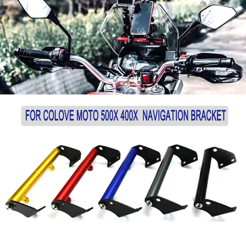 For Colove KY MOTO KY500X KY400X Motorcycle Navigation Bracket Mount Smartphone GPS Holder 500X 400