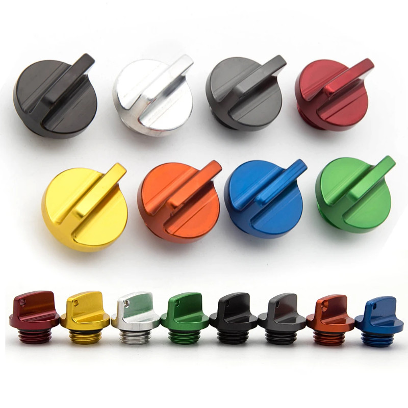 Motorcycle M20x2.5 Pitch Oil Dip Stick Engine Oil Cover Filler Screw Cap For Honda Ducati Yamaha Ka