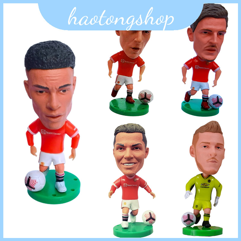 Vivid Soccer Star Figurine Décor Home For