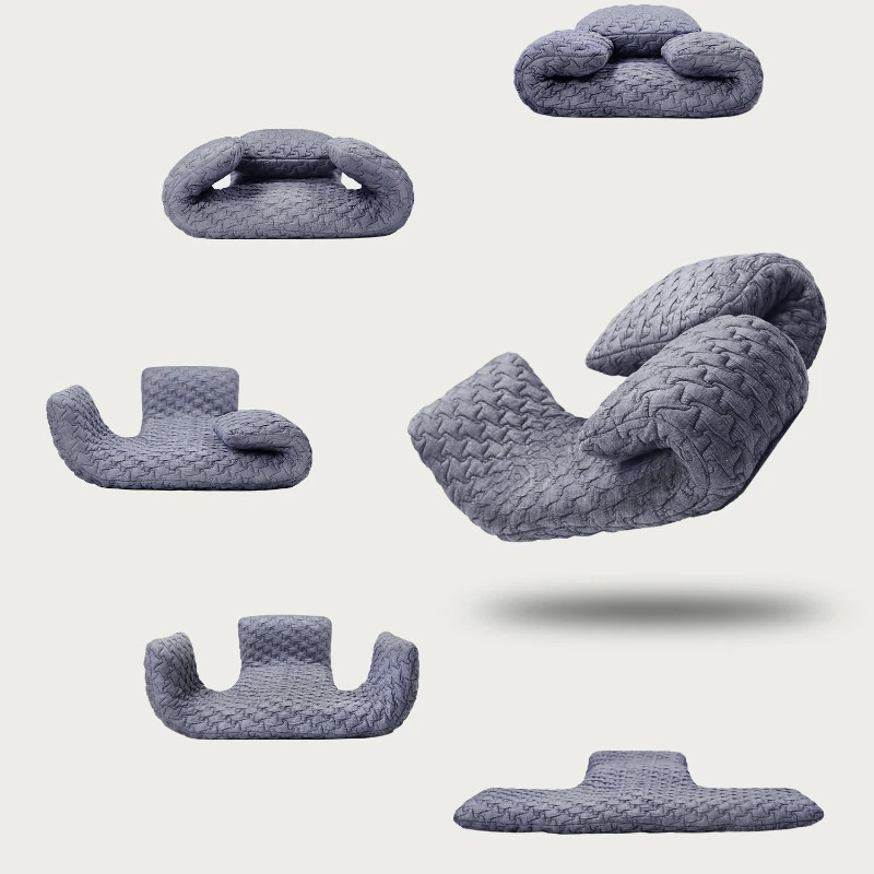 Multifunctional Special Folding Chair, Double Cross Leg Cushion, Heart Meditation Artifact, Futon F