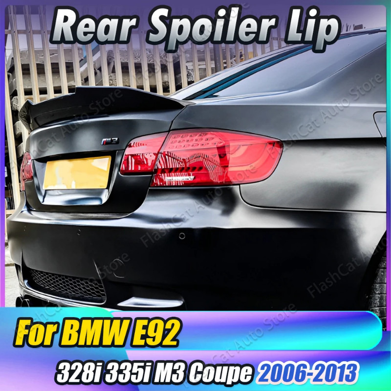 E92 PSM Style Car Rear Spoiler Wing Trunk Lip Tail Trunk Roof Spoiler For BMW 3 Series 335i 328i 20