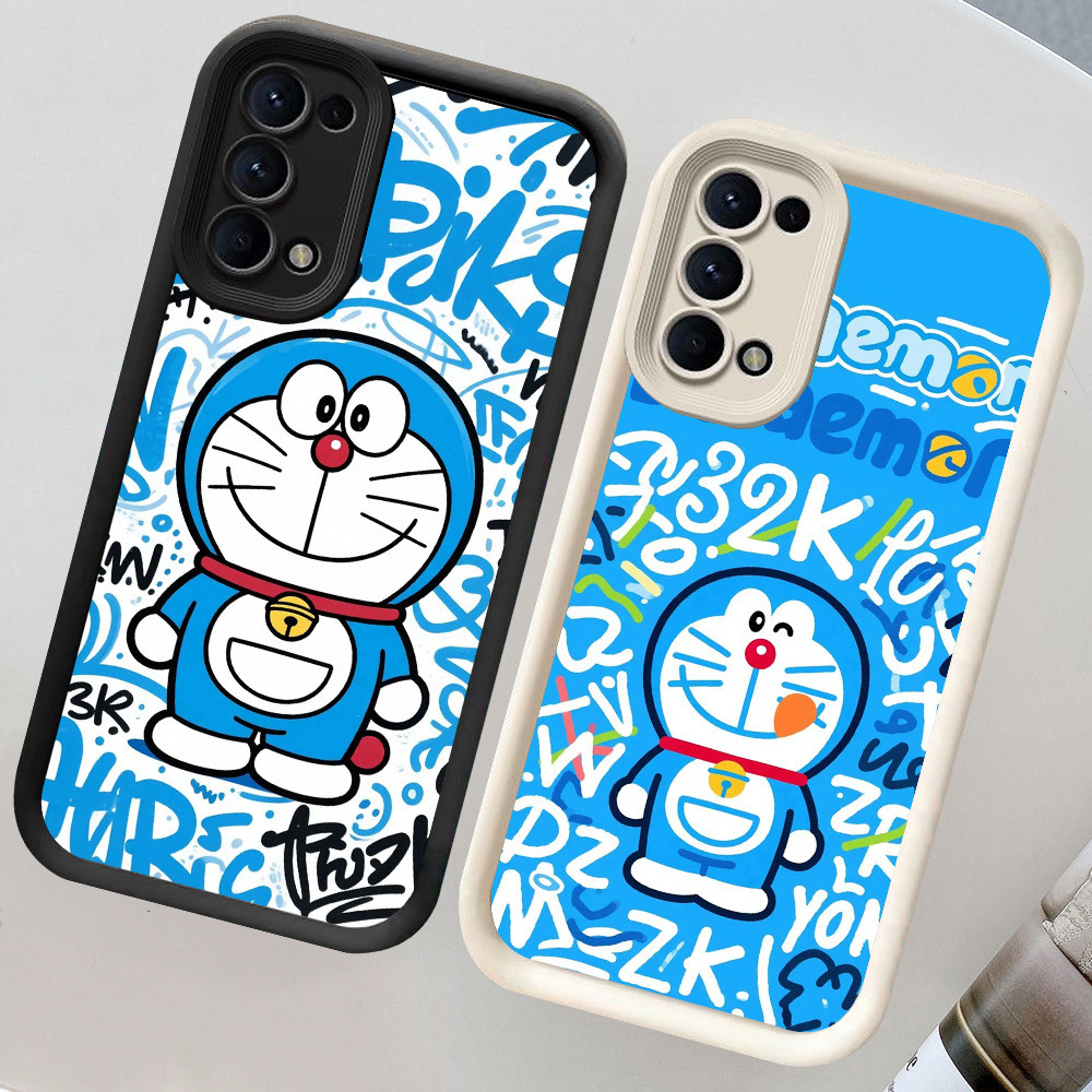CH32 Doraemon Soft Casing สําหรับ OPPO F19 A72 A95 A92 F19s A52 เคสป้องกัน