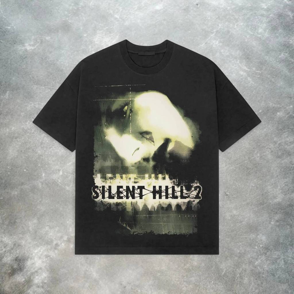 เงียบ Hill 2 ฤดูร้อนเสื้อยืดผู้ชาย James Sunderland คลาสสิกสยองขวัญสําหรับเล่นเกมกราฟิกแขนสั้น Stree