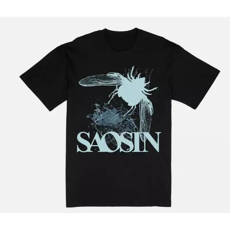 เสื้อยืดผ้าฝ้ายผู้ใหญ่ Saosin Band สีดําทุกขนาด