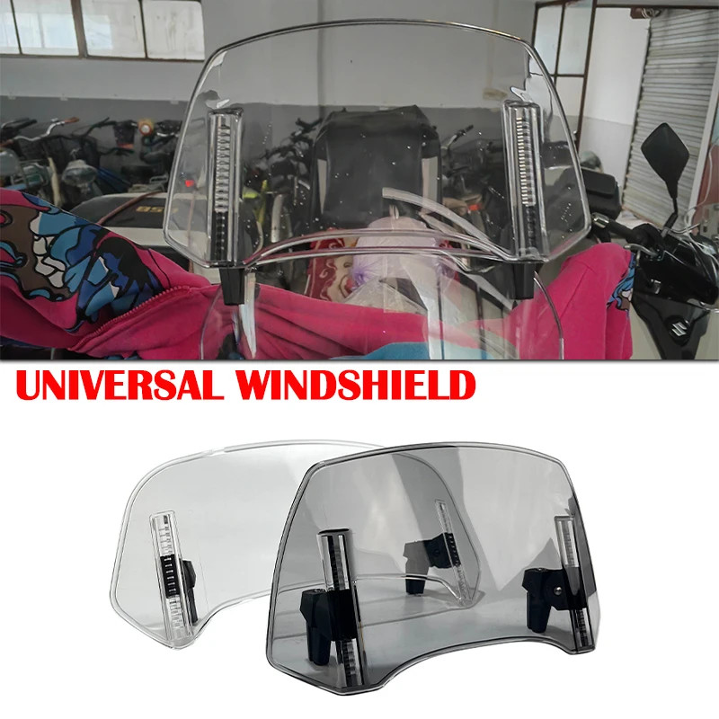 Adjustable Extension Windscreen Windshield Spoiler Deflector For Honda Africa Twin XRV 650 XRV750T