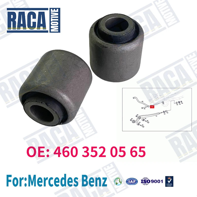 For Mercedes-Benz G Class W460 W461 W463 W464 W465 G500 2PCS Front Axle Rear Control Arm Bushing 46