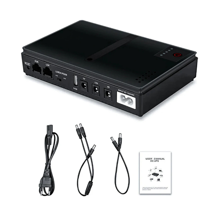 18W DC1018P Router 5V9V12V DC UPS Uninterruptible Power Supply 10400Mah Emergency Power Supply For