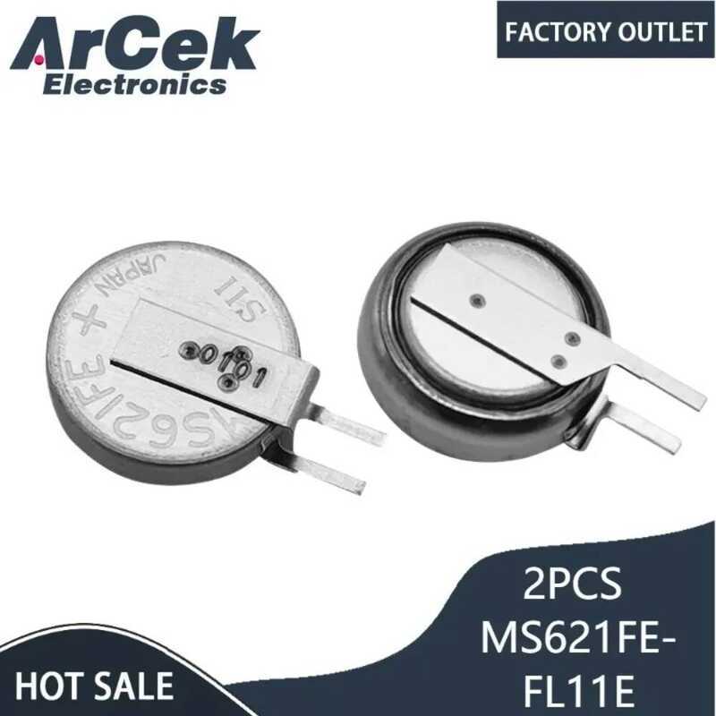 Ms621fe-Fl11e 2Pcs สำหรับ Seiko NEW MS 621Fe Ms621fe Lr621 แบตเตอรี่สำรองแบบชาร์จได้ 3V เหมาะสำหรับ