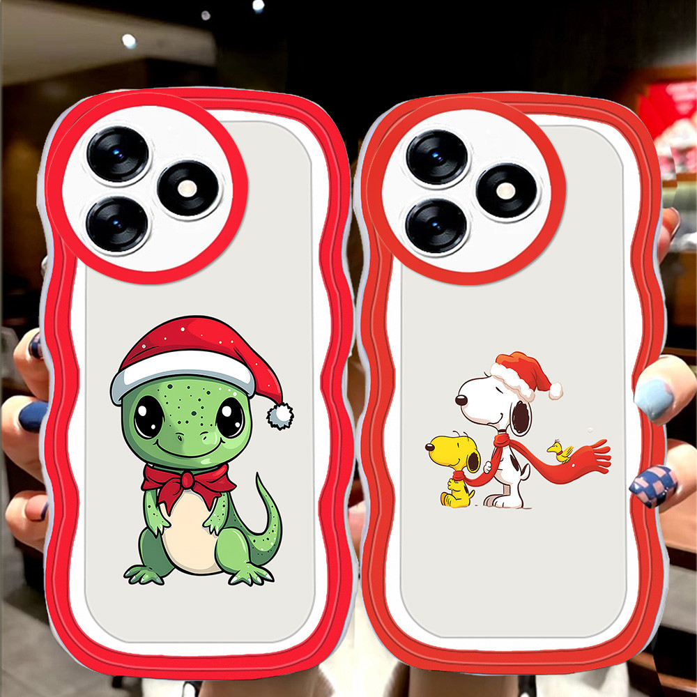 S-39 คริสต์มาส Mickey สําหรับ Realme หมายเหตุ Narzo 50 N61 50i C53 N63 C51 C63 C61 Pro TPU โปร่งใส