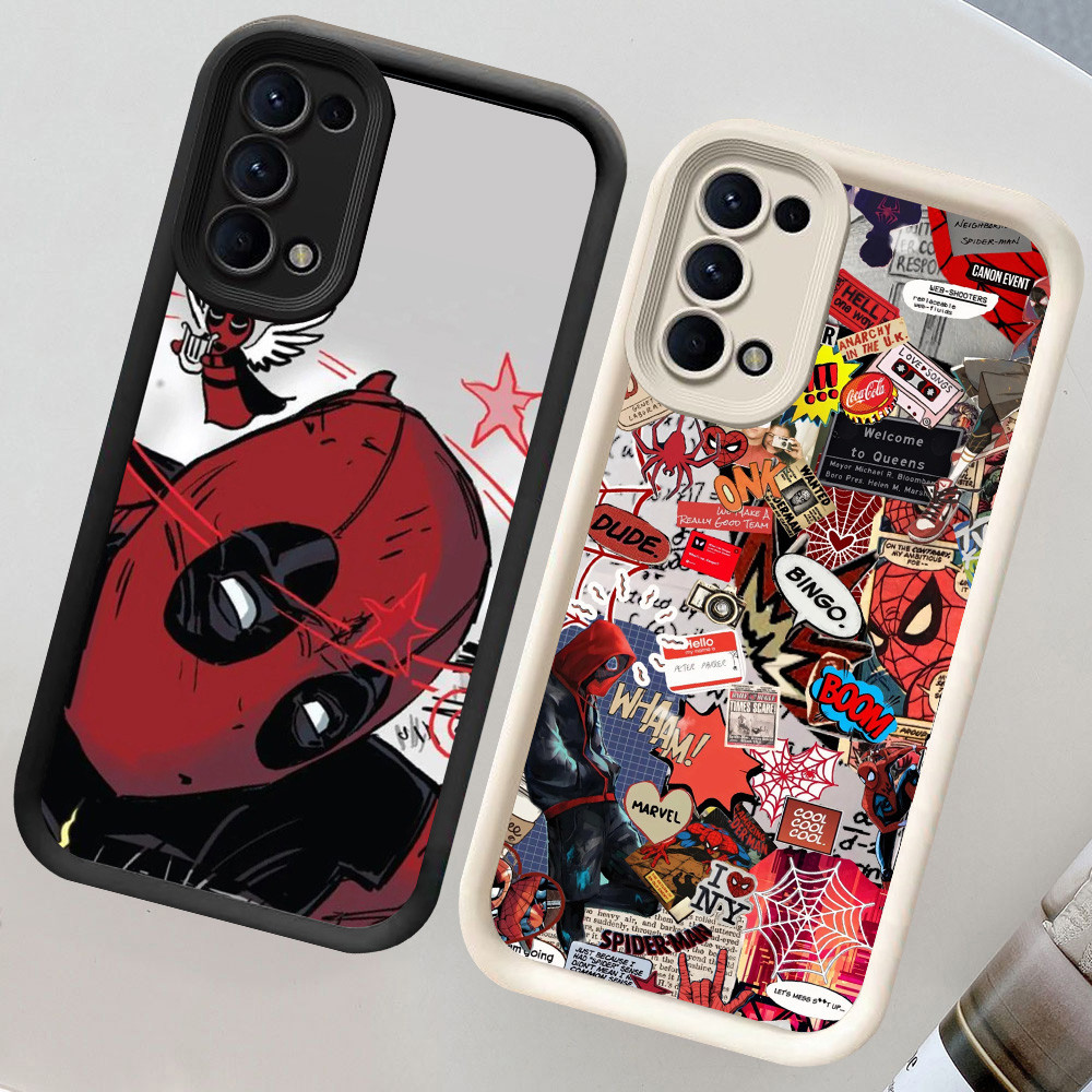 CH54 Deadpool Soft Casing สําหรับ OPPO F19 A72 A95 A92 F19s A52 เคสป้องกัน