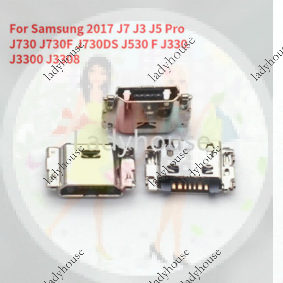 1-10pcs 7 Pin Micro USB Connector ชาร์จมือถือ Pin สําหรับ Samsung 2017 J7 J3 J5 Pro J730 J730F J730D