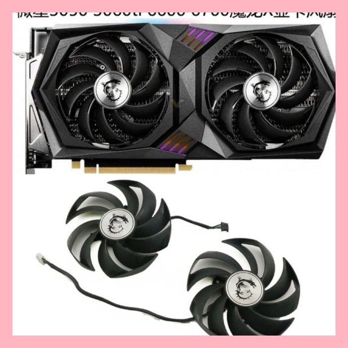 MSI MSI RTX3050 3060 3060ti GAMING X Magic Dragon พัดลมการ์ดกราฟิก PLD10010S12HH
