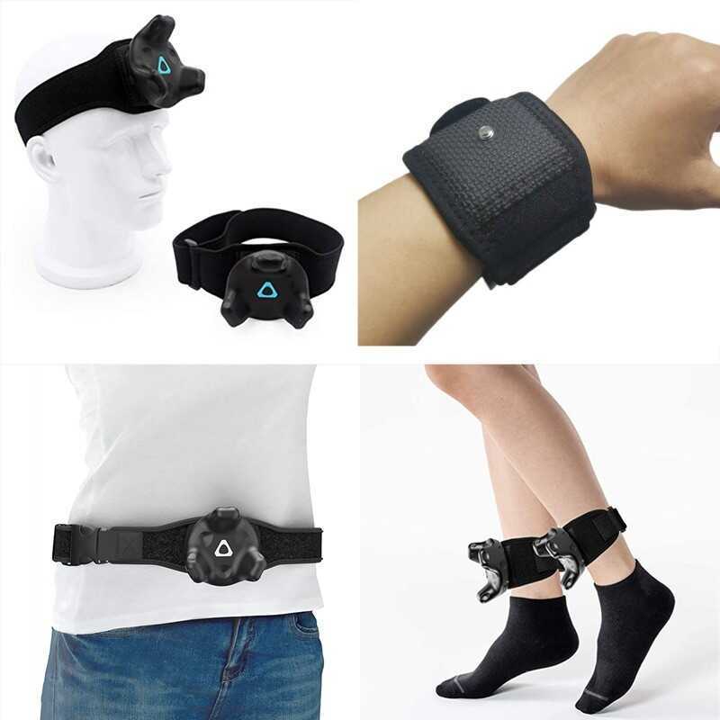 HTCvive Tracker Strap Virtual Game VR เข็มขัดปรับได้สายรัดข้อมือเอว Full Body Positioning Strap