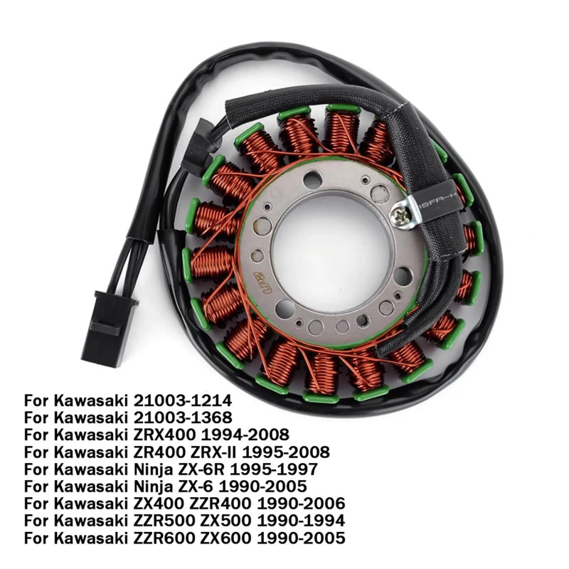 Motorcycles Generator Stator Coil  For Kawasaki Ninja ZX6R ZX6 ZX400 500 ZX600 ZZR400 500 ZZR600 ZR