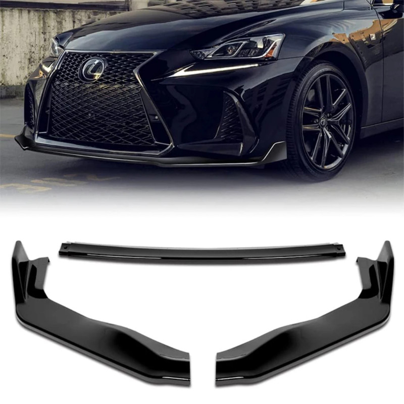 For Lexus IS200t IS300h IS350 F-Sport 2017 2018 2019 2020 Car Front Bumper Splitter Lip Diffuser Bo