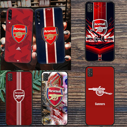 นุ่มสีดํา Samsung Galaxy S7 S7 Edge S8 S8 Plus S9 S9 Plus S10 S10E S25 S25 Ultra Arsenal1 เคสโทรศัพท