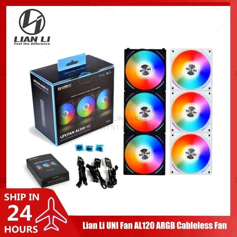 Lian Li UNI Fan AL120 ARGB Cableless Fan รองรับ L-Connect 3 PWM เงียบเสียงต่ําสูง RPM MB SYNC/คอนโทร