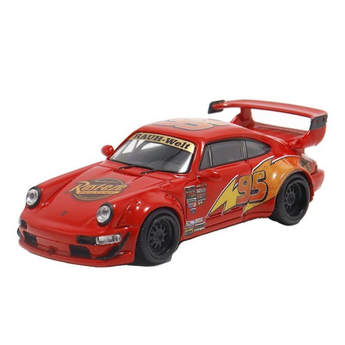 Porsche 911 964 RWB ดัดแปลงรถ BSC 1: 64 911 GT3RS จําลองรถรุ่น